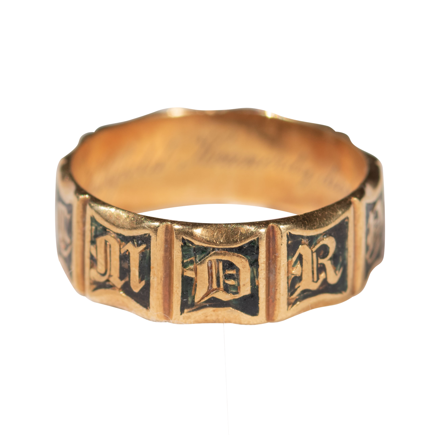 Early Victorian Enamel Mourning Ring