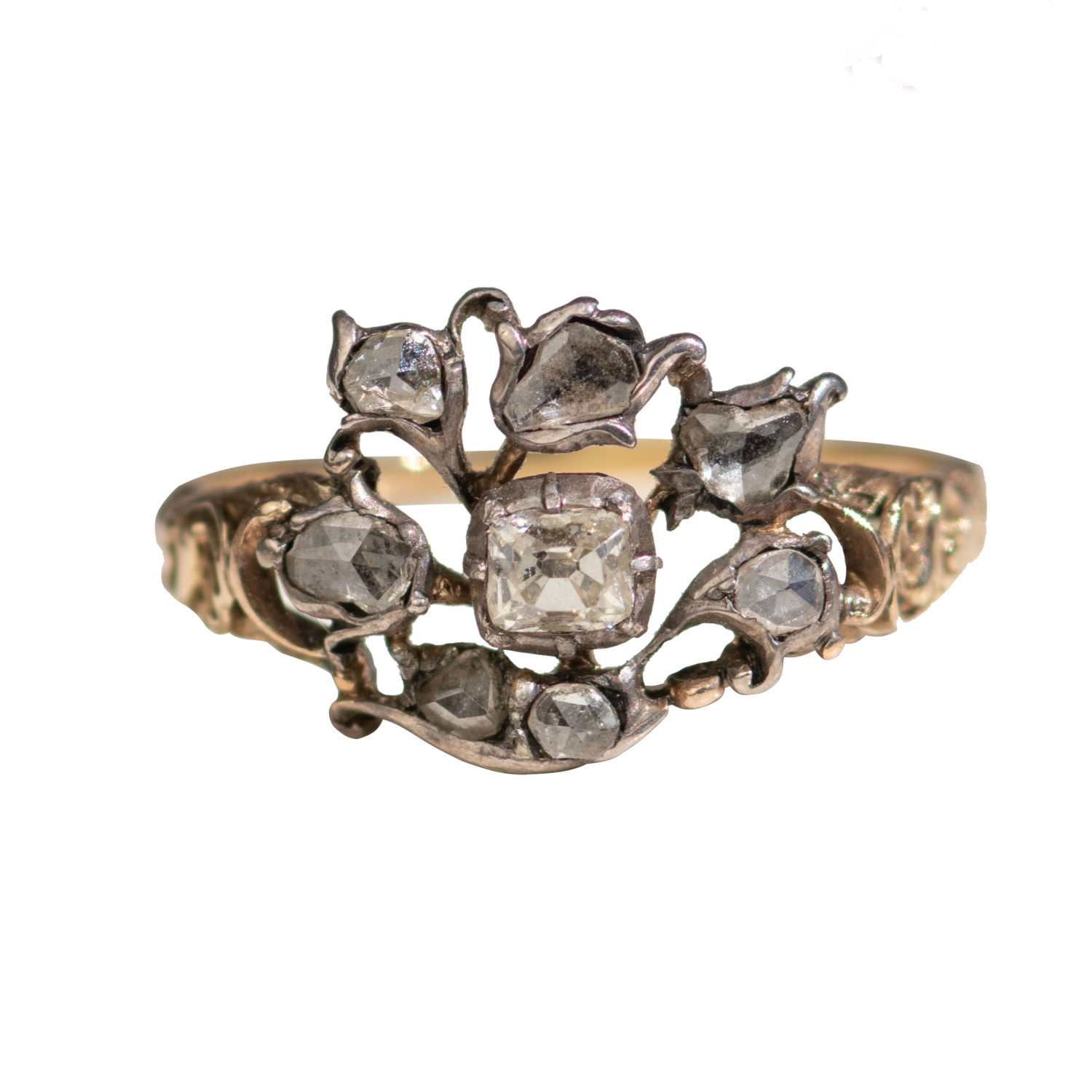 Georgian Diamond Giardinetti Ring