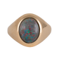 Vintage 9k Synthetic Opal Signet Ring